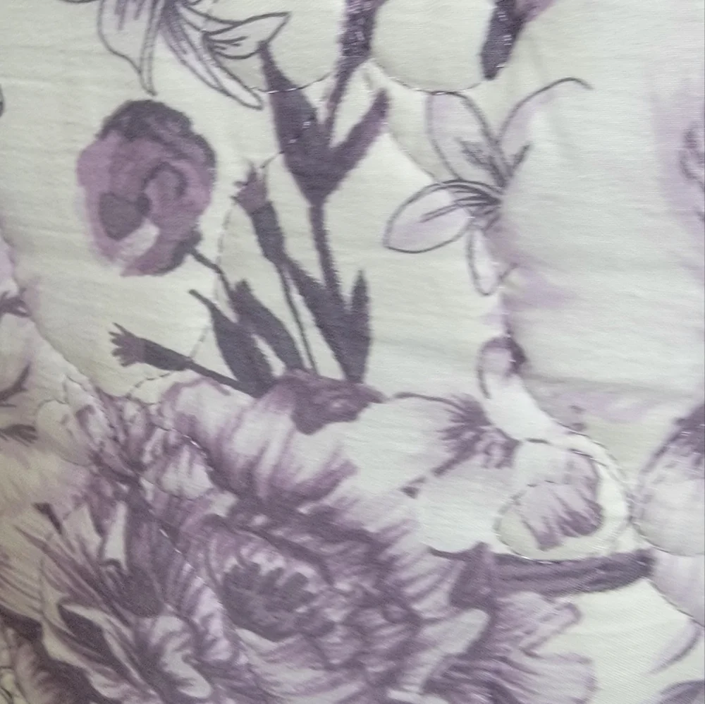 Betsey Johnson Sketch Toile w/Fleece 2 Piece Reversible TWIN Quilt Set